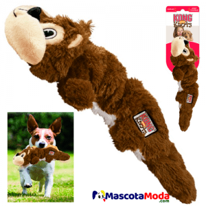 Mordedor Ardilla de peluche KONG KNOTS para perros