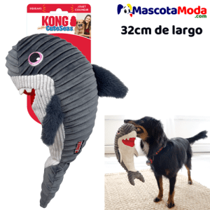 Tiburón peluche KONG para perros y cachorros