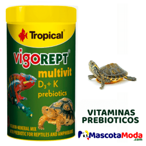 VIGOREPT vitaminas y prebióticos tortugas anfibios reptiles