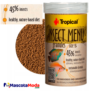Insect Menu alimento a base de insectos para peces