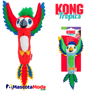 Loro tropical juguete multicolor KONG para gatos