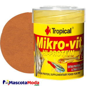 Mikro-Vit alimento, para alevines de acuario