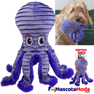 Pulpo peluche KONG, para perros y cachorros