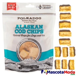 Galletas supre premium para perros con sabor a bacalao. Alta proteina.