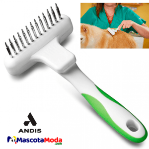 Rake cepillo rastrillo profesional ANDIS para perros
