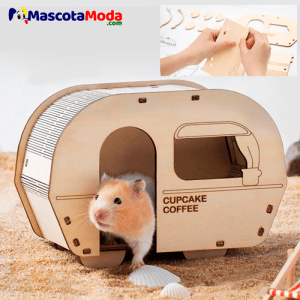 Casa armable CARRITO de CAFÉ para hamster