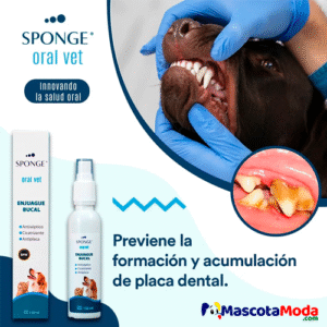 Sponge enjuague limpiador bucal y dental para perros