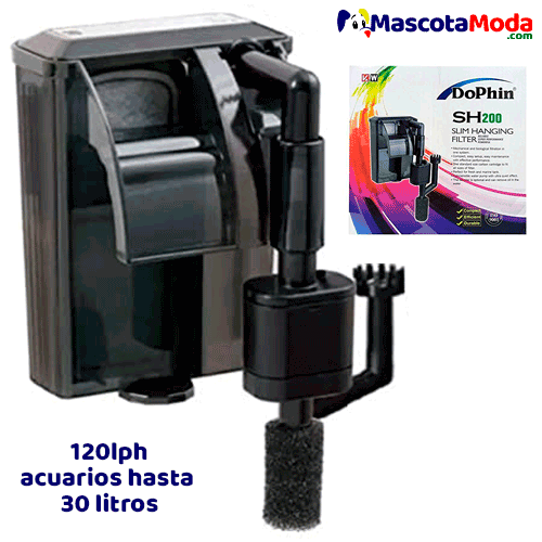 Filtro Dophin cascada para acuarios hasta 30 litros 120lph