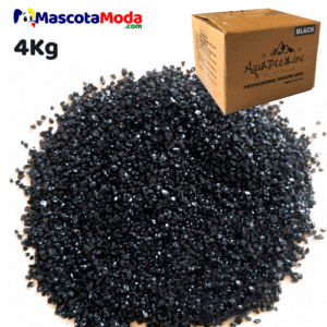 Arena negra para acuario seleccionada e importada 4 kg