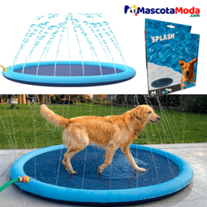 Alfombra acuática juguete para perros en jardín
