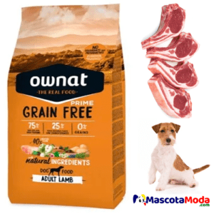 Ownat Cordero Nutrición libre de granos para perros