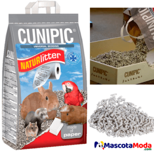 Sustrato de papel CUNIPIC para conejos hámster aves