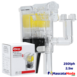 Filtro tipo cascada 250lph miniatura peceras