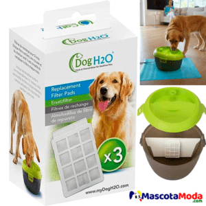 Repuesto para filtro de agua H2O Dog 3 unidades