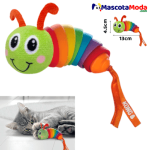Gusano de colores KONG Bat a Bout para gatos