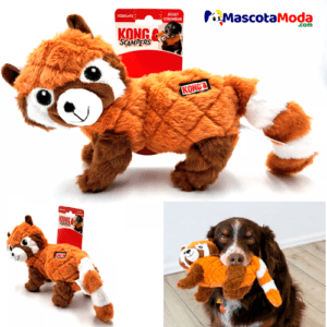 Peluches animal silvestre KONG scamper para perros