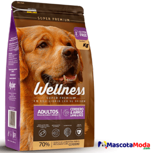 Wellness alimento cordero libre de granos para perros