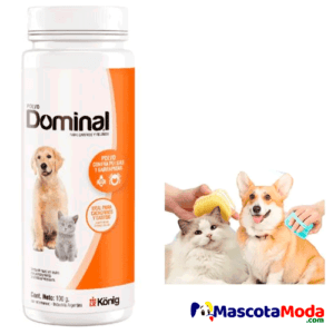Baño seco Dominal antipulgas en polvo perros y gatos