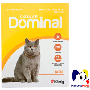 Collar anti pulgas y garrapatas para gatos Dominal