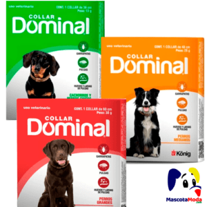 Dominal collar antipulgas y garrapatas para perros