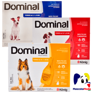 Dominal pipeta antipulgas y garrapatas Perros y Cachorros