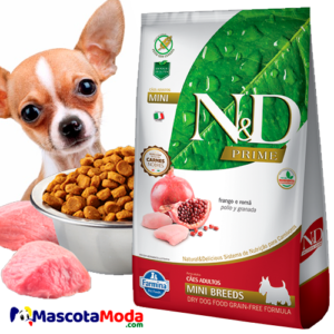 Alimento N&D PRIME pollo para perros mini
