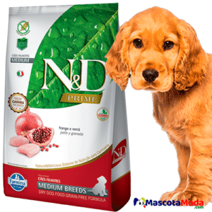 Alimento N&D PRIME pollo para cachorros medianos