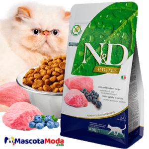 Alimento ND prime cordero y arandanos para gato