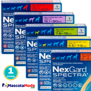 NEXGAR SPECTRA antipulgas y desparasitante para perros