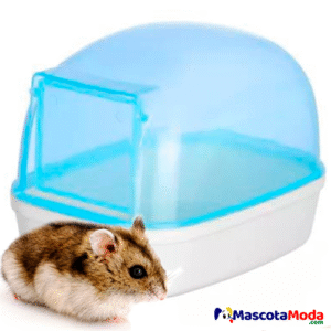 Arenero baño puerta frontal abatible para hamster