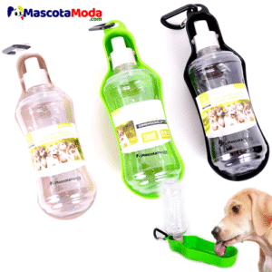 Bebedero de viaje diseño botellón para perros