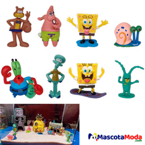 Fondo de bikini 8 personajes  bob esponja acuarios