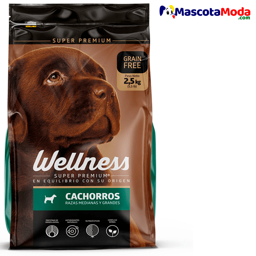 Wellness alimento cachorros medianos y grandes