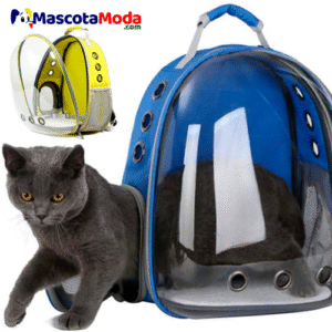 Maleta mochila tipo cápsula panorámica gatos