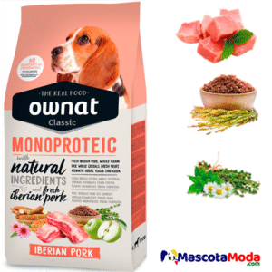 OWNAT alimento monoproteico cerdo ibérico para perros