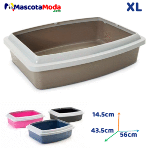 Arenera clásica XL para gatos grandes o varios gatos