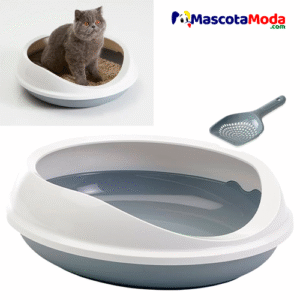 Arenero estilizado FIGARO redondeado para gatos