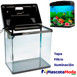 Mi Pecera Acuario completo iluminación filtro tapa importado