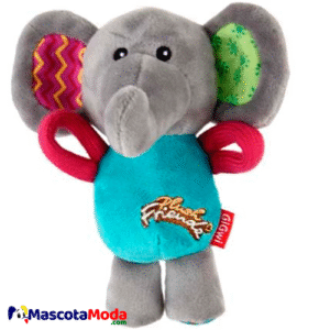 Elefante brazos cuerda con texturas para cachorros gigwi