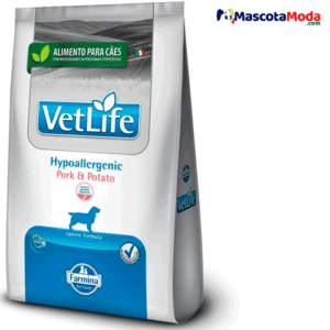 Alimento VetLife hipoalergenico pork potato para perros