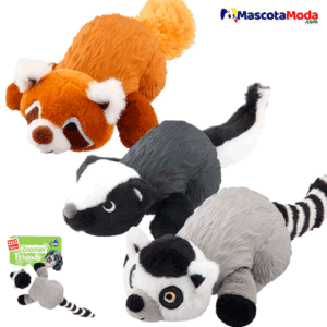 ZOOMIN animales en peluche con caucho para perros