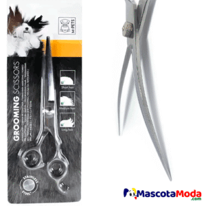 Tijeras de Acero Inoxidable curva Peluquería Canina