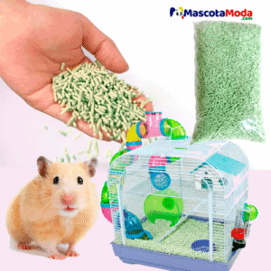 Arena de tofu soya sustrato o limpieza para hamster