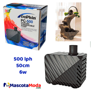 Bomba sumergible multipropósito Dophin 500lph cascadas filtros