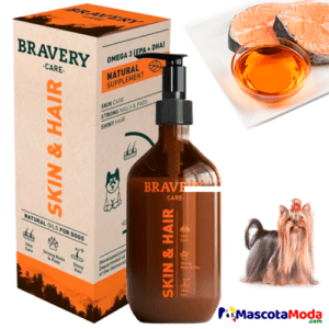 BRAVERY aceite de salmon para perros