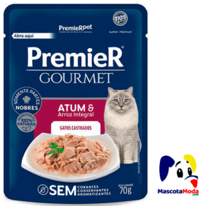 Premier Gourmet alimento humedo de atun para gatos