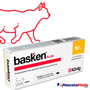 BASKEN antiparasitario de espectro total en pastilla para gatos