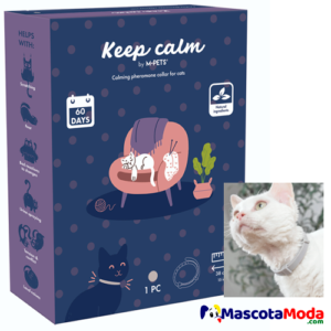 Collar de feromonas para gatos KEEP CALM