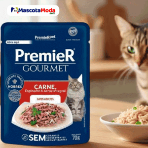 Premier Gourmet alimento humedo de carne para gatos