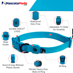 Collar DOCO Jelly Bean Waterproof y antibacterial perros